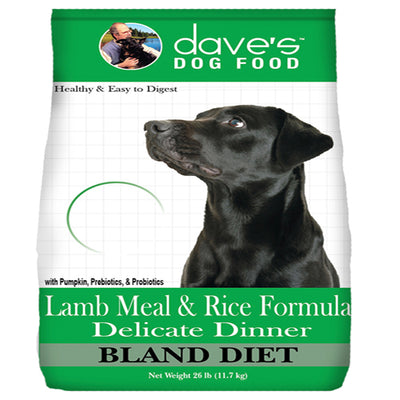 Daves Dog Delicate Dinner Lamb Rice 26Lbs
