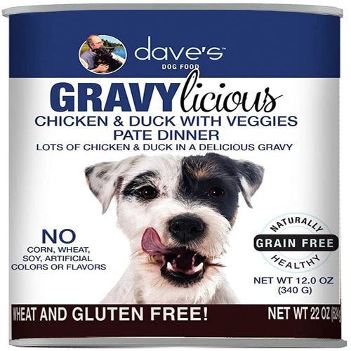 Daves Dog Grain Free Gravylicious Chicken and Duck 12 Oz (Case Of 12)