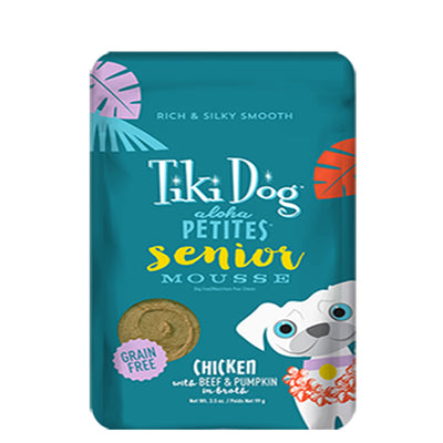 Tiki Pets Dog Aloha Mousse Senior 3.5 Oz.(Case Of 12)