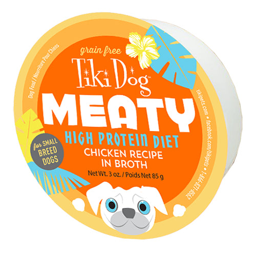 Tiki Pets Dog Mighty Chicken 3 Oz.(Case Of 8)