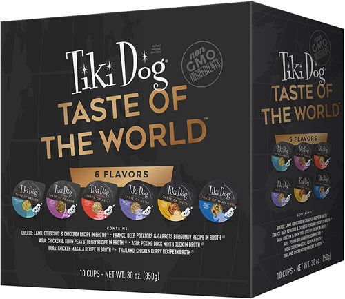 Tiki Pets Dog Gourmet 3oz. Variety Pack (Case Of 10)