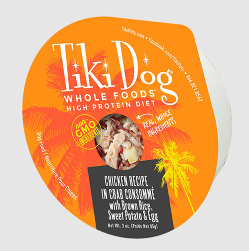 Tiki Pet Dog Luau Chicken Crab Consomme 3oz