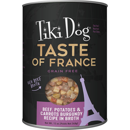 Tiki Pet Dog Taste Of The World France Beef 12Oz (8 case)