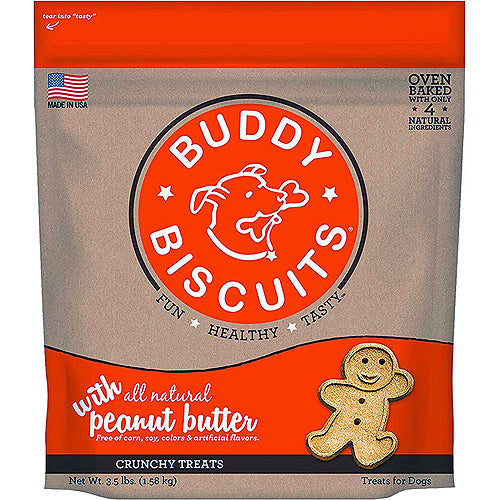 Cloud Star Dog Buddy Biscuits Peanut Butter 3.5Lb