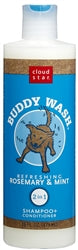 Cloud Star Buddy Wash Refreshing Rosemary and Mint Dog Shampoo and Conditioner; 16-Oz. Bottle