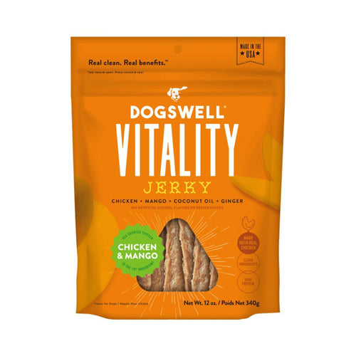 Dogswell Dog Vitality Jerky Grain Free Chicken 12Oz