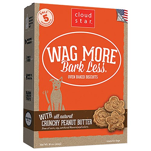 Cloud Star Wagmore Dog Baked Crunchy Peanut Butter 3Lb