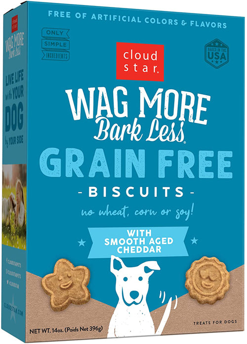 Cloudstar WAGMORE DOG GRAIN FREE BAKED CHEDDAR 14OZ