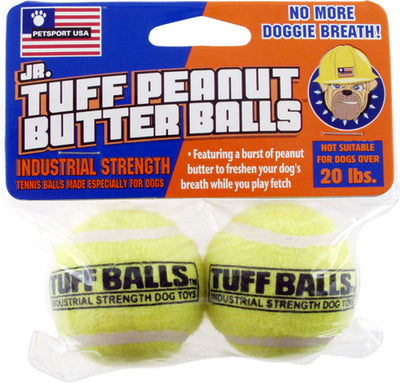 Petsport USA Jr. Peanut Butter Balls Dog toy Assorted 2 Pack 1.8 in