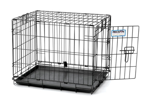 Precision Pet Products ProValu 1 Door Wire Dog Crate Hard-Sided Black 36 in