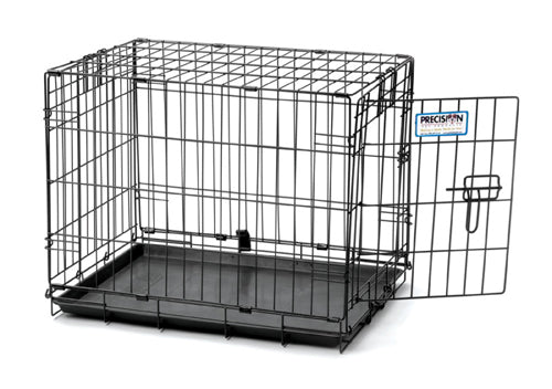 Precision Pet Products ProValu 1 Door Wire Dog Crate Hard-Sided Black 42 in