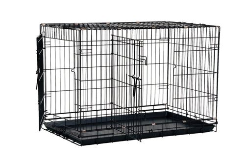 Precision Pet Products 2 Door Great Crate for Dog Hard-Sided Black 42 in