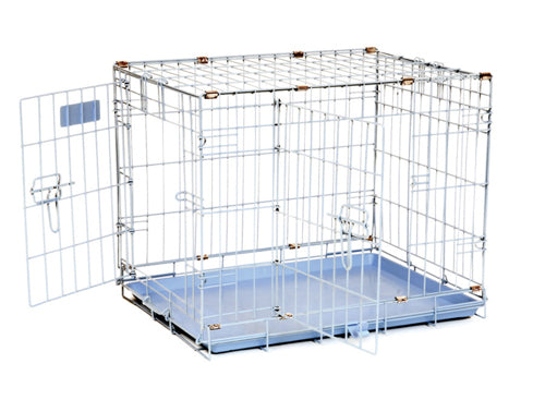 Precision Pet Products ProValu Dog Crate 2000 2 Door Hard-Sided Blue 24 in