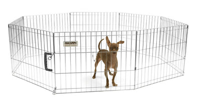 Precision Pet Products Exercise Pen Silver 18 in