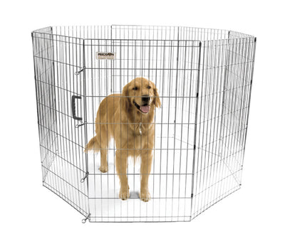 Precision Pet Products Exercise Pen Silver 42 in