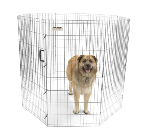 Precision Pet Products Exercise Pen Silver 48 in