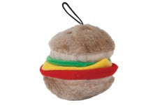 Aspen Hamburger with Squeakers Small Dog and Puppy Toy Multi-Color Medium