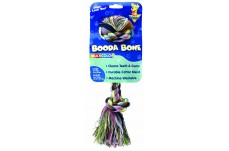 Booda 2-Knot Rope Bone Dog Toy 2 Knots Rope Bone Multi-Color Large