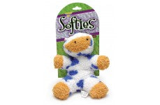 Booda Softies Dog Toy Cow Multi-Color Medium