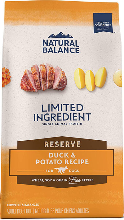 Natural Balance Pet Foods L.I.D Reserve GrainFree Dry Dog Food Duck Potato; 1ea-22 lb