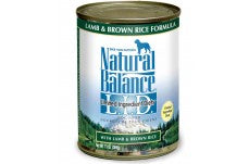 Natural Balance Pet Foods L.I.D Lamb and Brown Rice Formula Canned Dog Food 12Ea/13 Oz