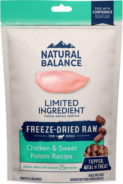 Natural Balance Pet Foods L.I.D. Freeze Dried Dog Food Chicken Sweet Potato; 1ea-6 oz