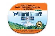 Natural Balance Pet Foods L.I.D White Fish and Sweet Potato in Broth Dog Food 2.75 oz 24 Pack