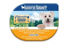 Natural Balance Pet Foods Delectable Delights Ducken-itas in Broth Dog Food 2.75 oz 24 Pack