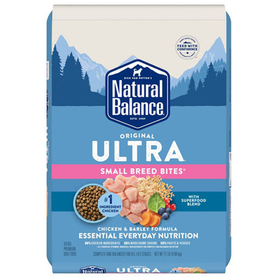 Natural Balance Pet Foods Ultra Small Breed Bites Chicken Dry Dog Food 11lbs