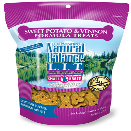 Natural Balance Pet Foods L.I.T. Venison and Sweet Potato Dog Treat 8 oz