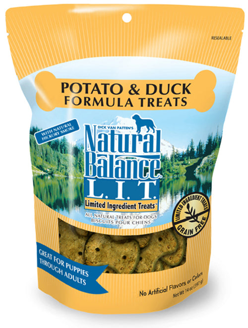 Natural Balance Pet Foods L.I.T. Duck and Potato Dog Treat 14 oz