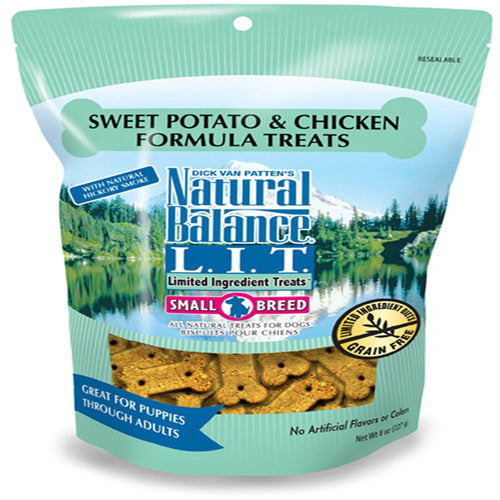 Natural Balance Pet Foods L.I.T. Sweet Potato and Chicken Dog Treat 8 oz