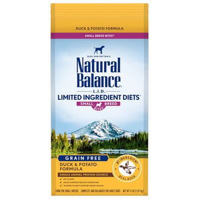 Natural Balance Pet Foods LID Duck and Potato Small Breed Bite 4 lb