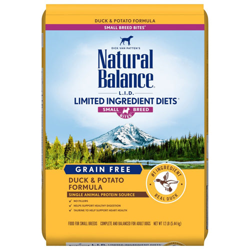 Natural Balance Pet Foods LID Duck and Potato Small Breed Bite 12 lb