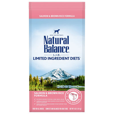 Natural Balance Pet Foods LID Salmon and Brown Rice Dry Dog Food 4 lb