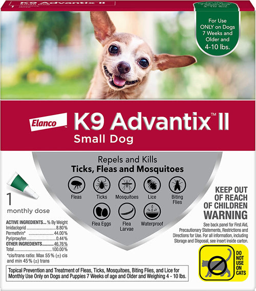 Advantix II Single Dose Small Dog Green