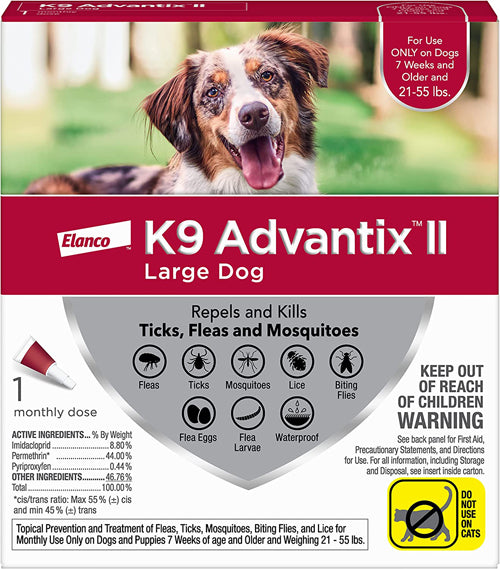 Advantage II Single Dose Large Dog Red