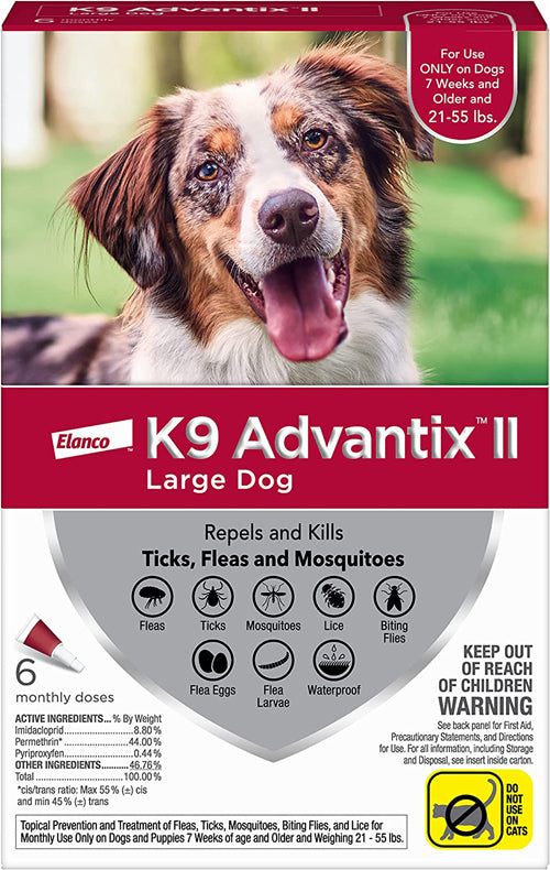 K9 Advantix II Dog Large Red 6-Pack