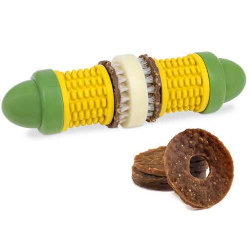 Busy Buddy Cravin Corncob Treat Holding Dog Toy 1ea-SM-MD