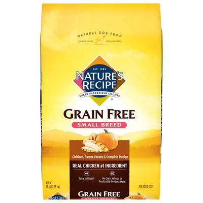 Natures Recipe Grain Free Small Breed Chicken Sweet Potato and Pumpkin 4 lb