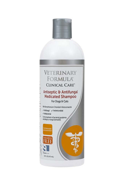 Synergy Labs Veterinary Formula Clinical Care Antiseptic and Antifungal Shampoo 16 fl. oz