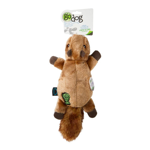 goDog Flatz Squirrel Dog Toy Brown 1ea-One Size