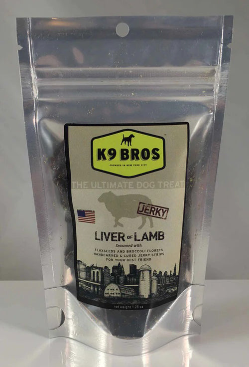 K9 Bros Little Brother Lamb Liver 1.25oz/60 Dog Treat