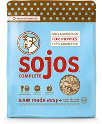 Sojos Complete Turkey and Salmon Recipe Dehydrated Puppy Food, 1 Lb