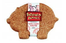 Natures Animals Barnyard Buddies Pig Shaped Bacon and Cheese Dog Biscuit Display 6 in 18 Count