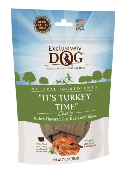 Exclusively Pet Its Turkey Time Turkey Flavored Dog Treats 7 oz