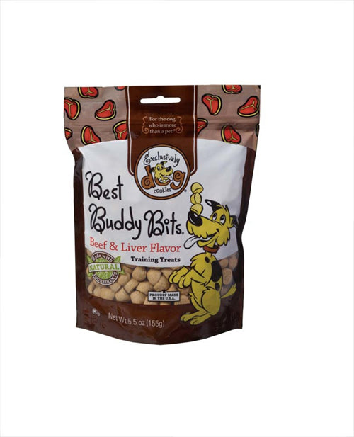 Exclusively Pet Best Buddy Bits Beef and Liver Flavor Dog Treats 5.5 oz