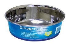 OurPets Premium Stainless Steel Dog Bowl Silver 3 Quarts