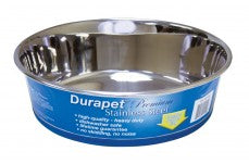 OurPets Premium Stainless Steel Dog Bowl Silver 4 Quarts