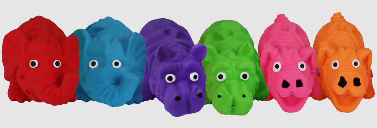 Multipet Latex Origami Pals Dog Toy Assorted 4 in